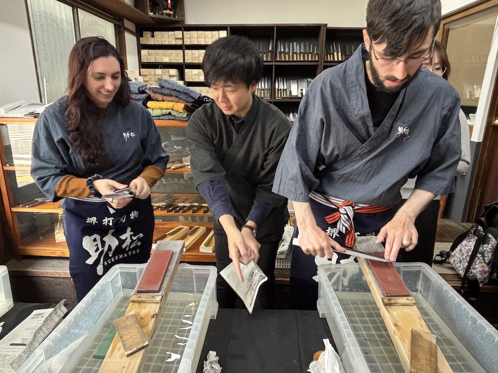 堺の包丁体験