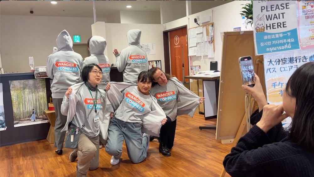 ワンダーコンパス別府のInstagram撮影風景