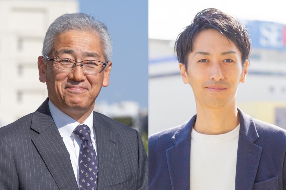 今回お話を伺った、ふくいヒトモノデザイン代表取締役社長の小畑善敬氏と観光事業部部長 加藤太一氏