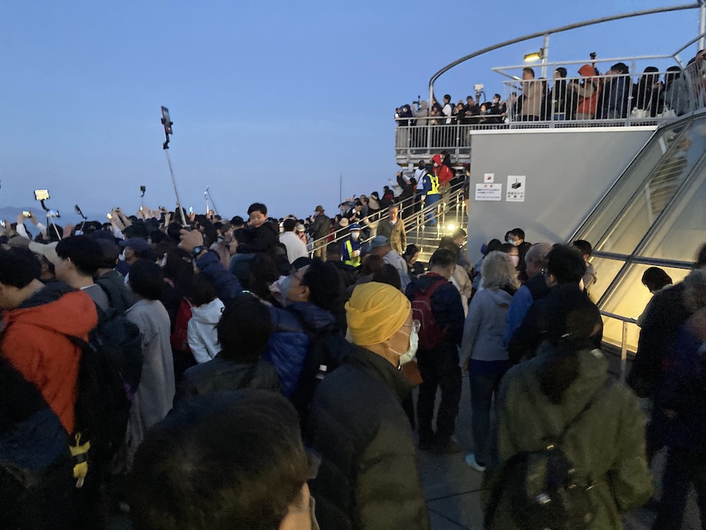 函館山の混雑状況（バカン様）