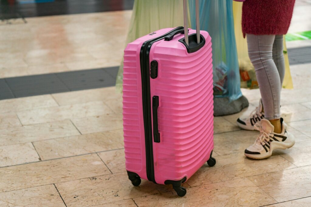 旅行者のスーツケース