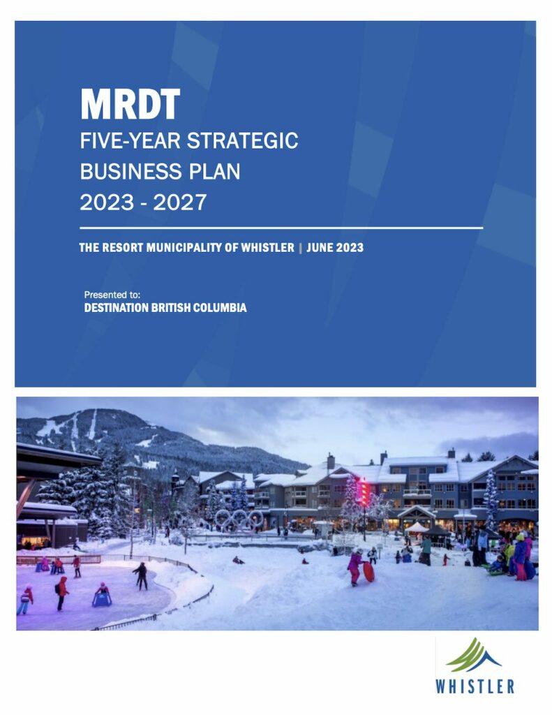 ウィスラーのMRDT（宿泊税）5カ年計画