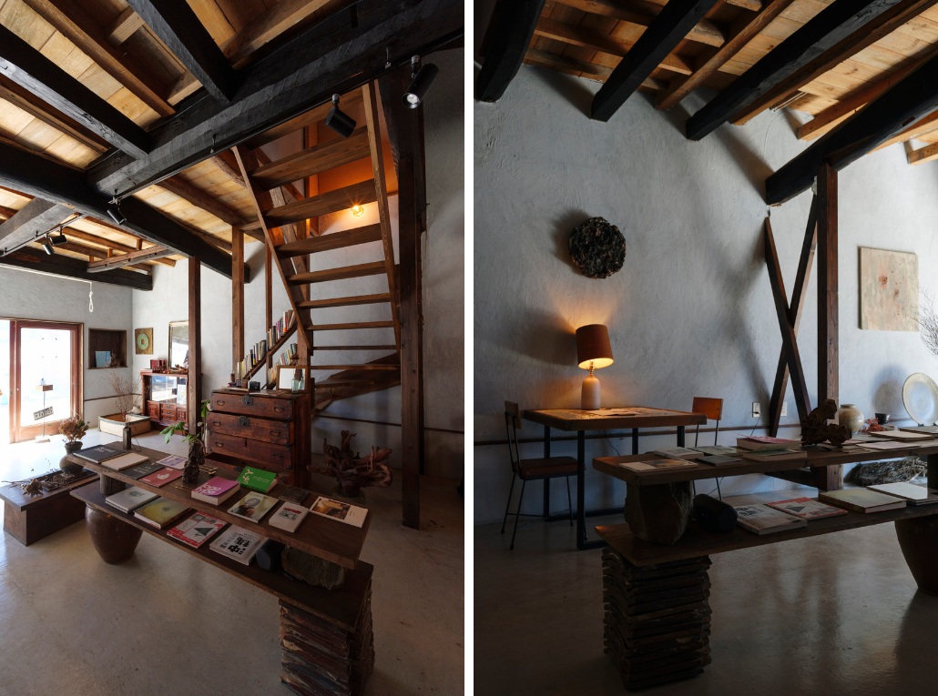 本やアートが並び本格的なスパイスカレーが楽しめる「本と喫茶のゲンショウシャ」　写真／Hiroki Kondo