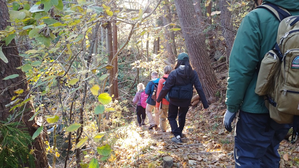 みちのく潮風トレイルのハイキングツアー