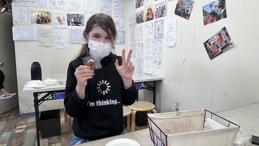 体験後には食品サンプルのキーホルダーをお土産としてプレゼント